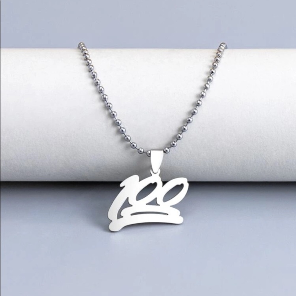 💯 100 One Hundred Ball Chain Necklace 💯